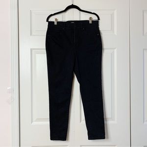 Express Black Skinny Mid-Rise Jeans